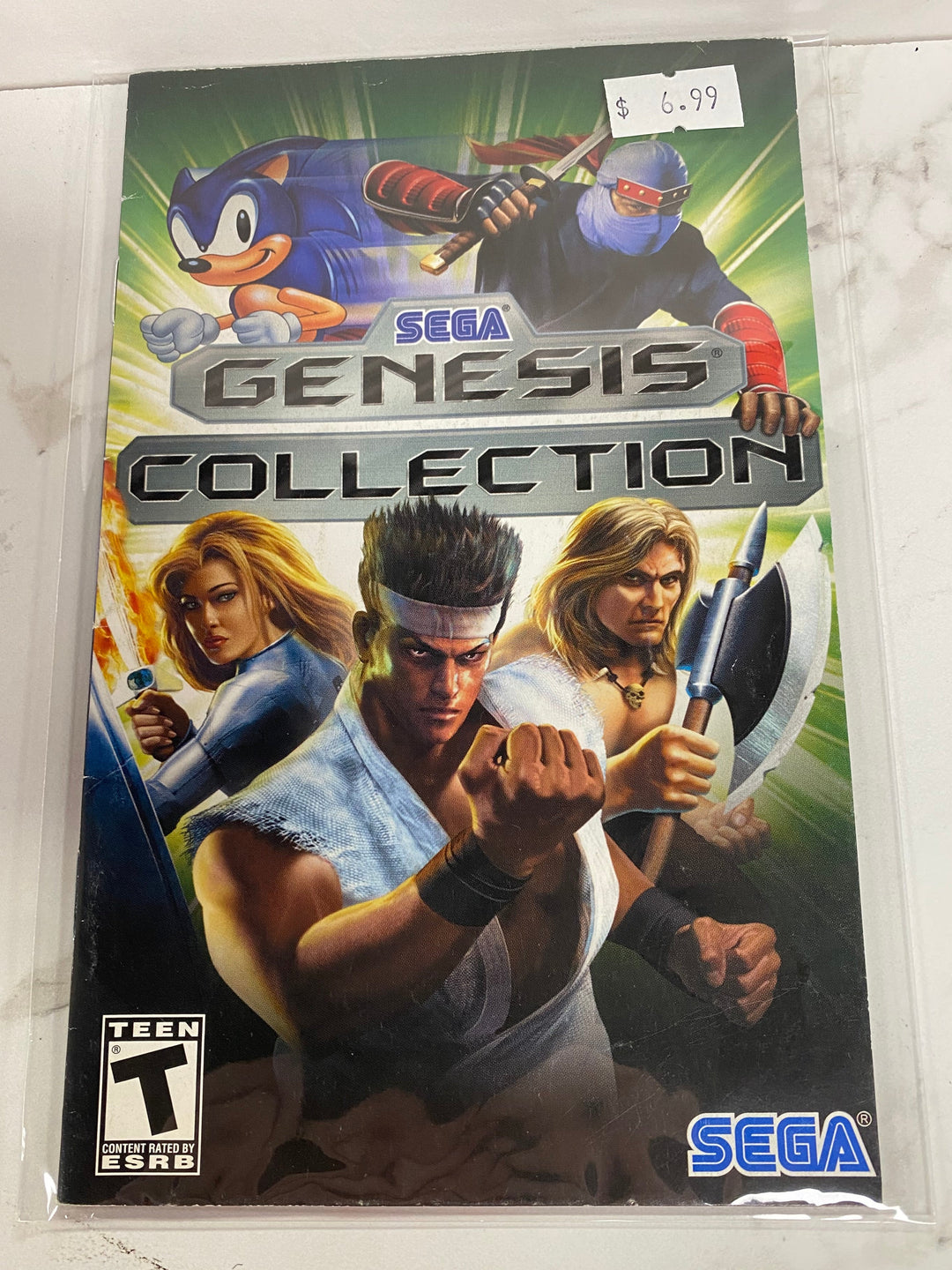 Sega Genesis Collection - PS2 Manual ONLY MO61826