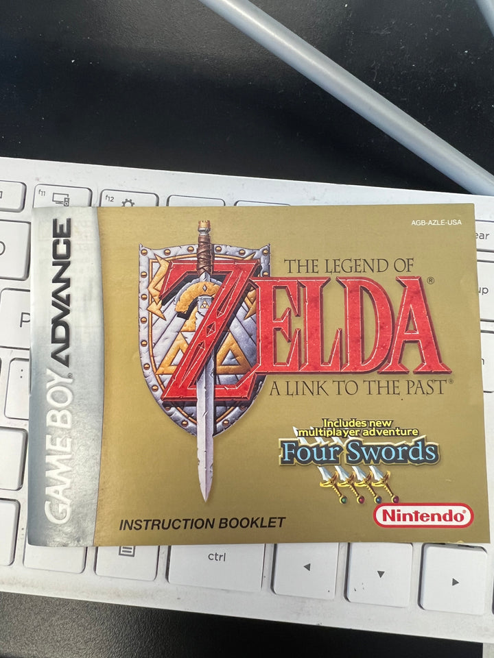 Zelda A Link to the Past Four Swords Gameboy Advance GBA MANUAL ONLY MO92424