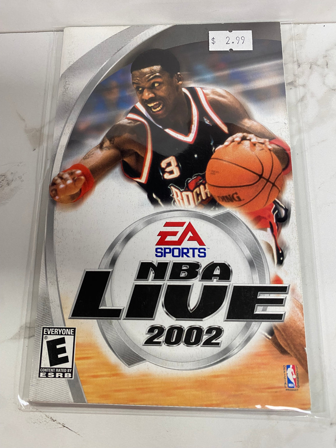 NBA Live 2002 - PS2 Manual ONLY MO61826