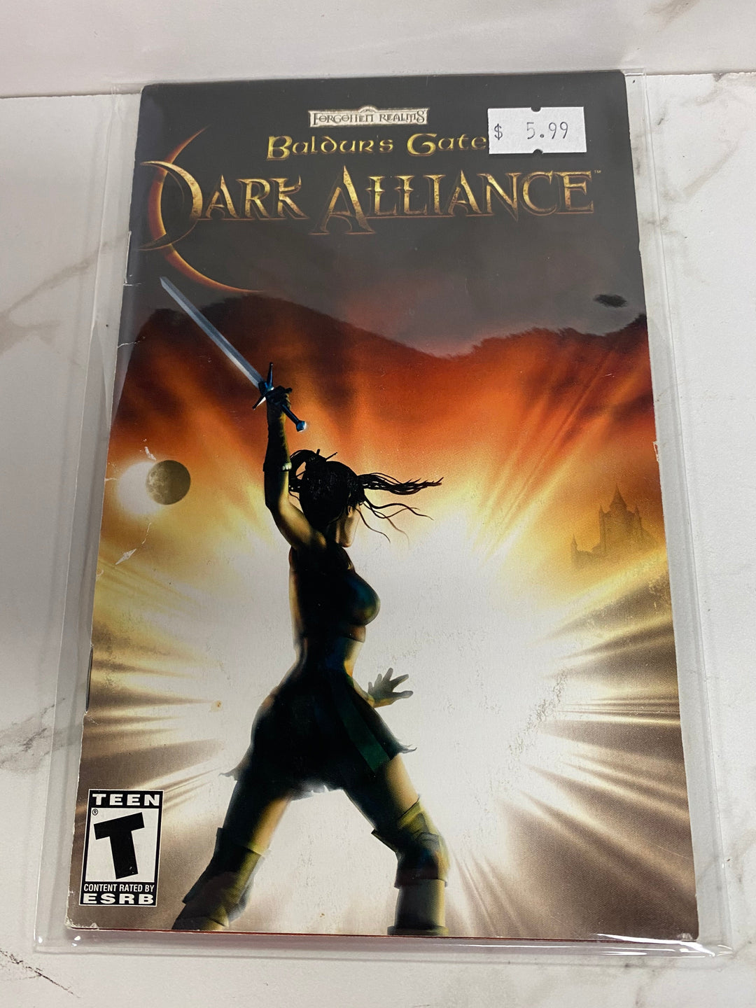 Baldur's Gate Dark Alliance - PS2 Manual ONLY MO61826
