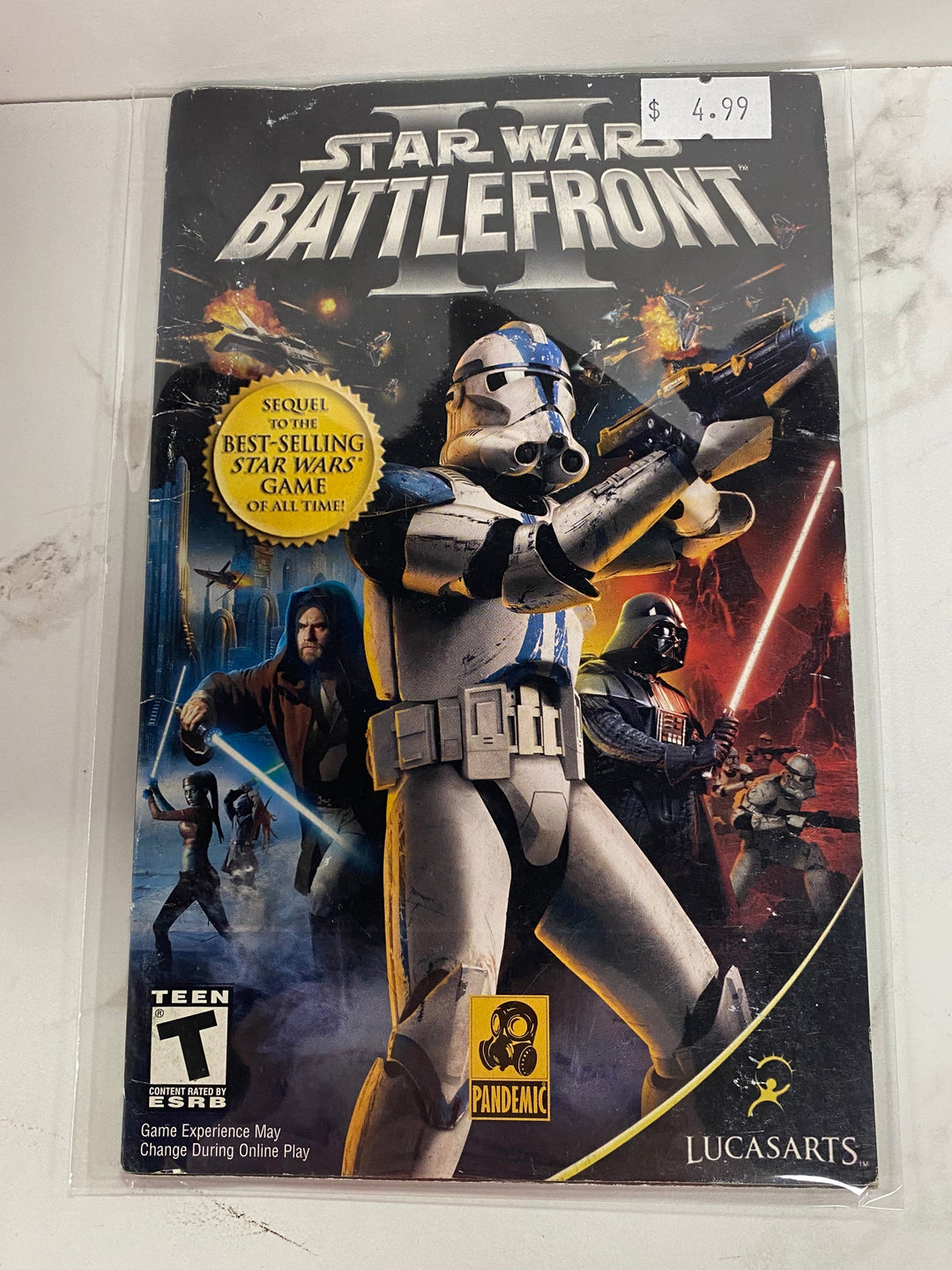 Star Wars Battlefront 2 - PS2 Manual ONLY MO61826