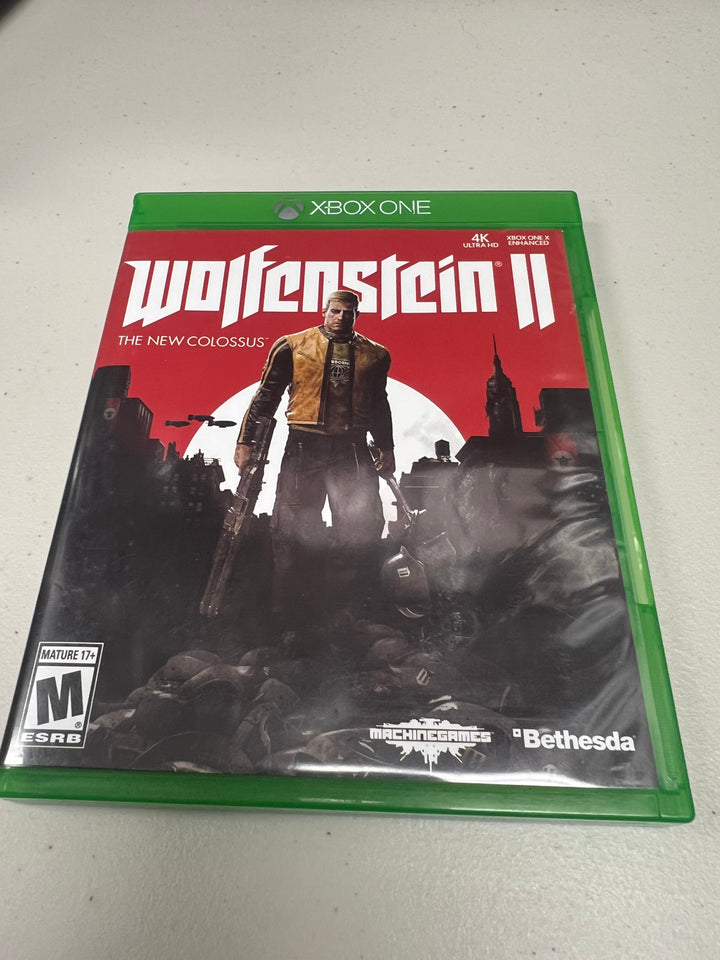 Wolfenstein II The New Colossus for Xbox One in case. Tested and Working.     DO61124