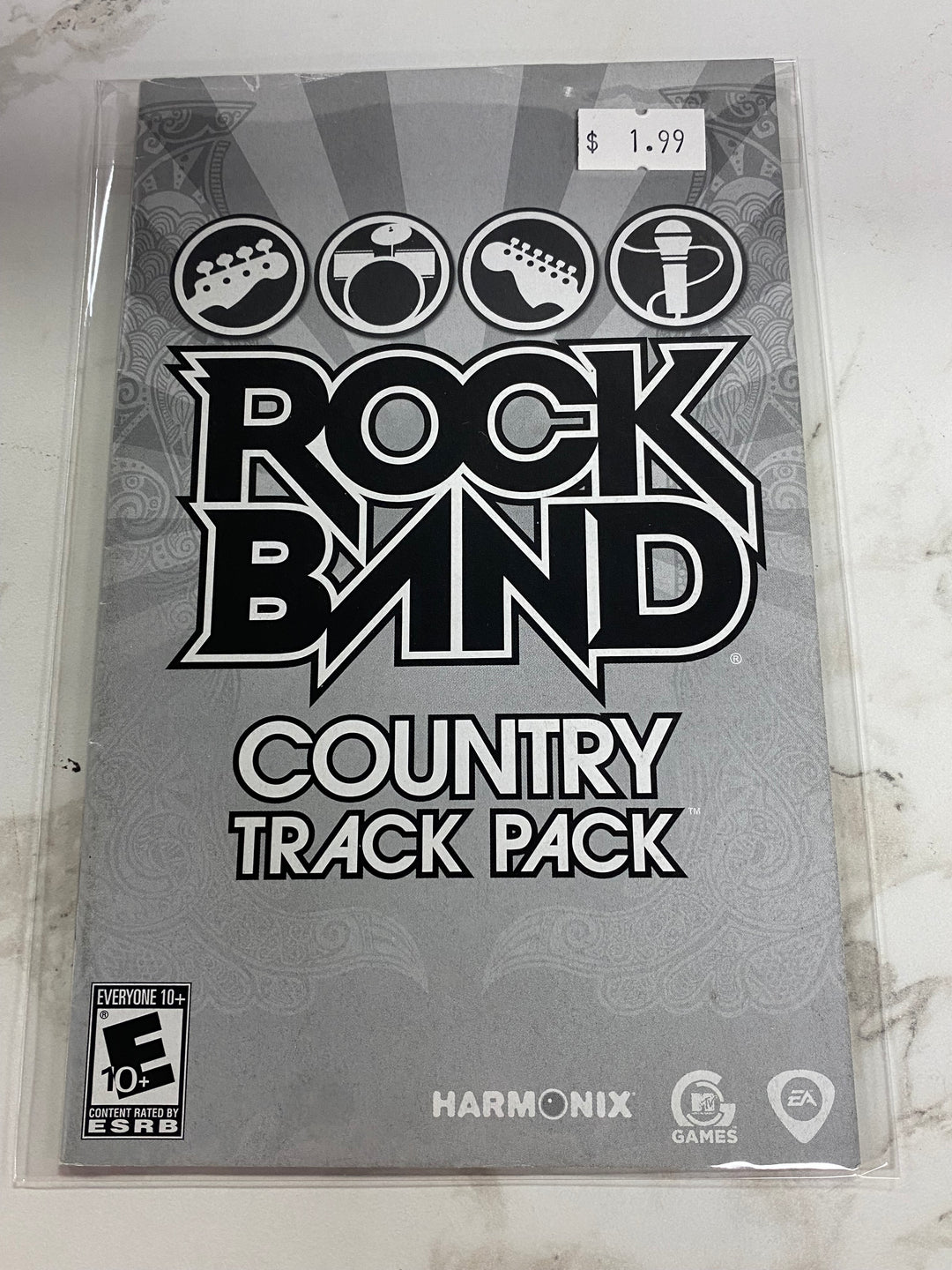 Rock Band Country Track Pack  - PS2 Manual ONLY MO61826