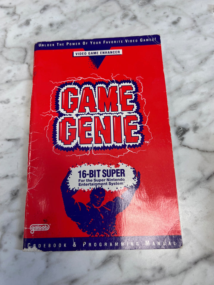 Game Genie for SNES Super Nintendo with Code Programming Manual UA10725