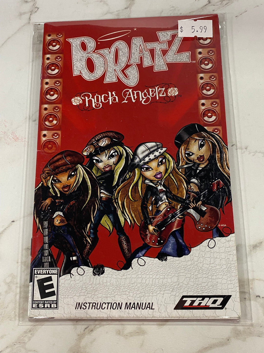 Bratz Rock Angelz - PS2 Manual ONLY MO61826