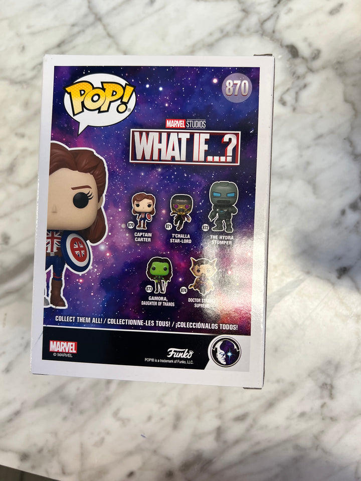 Funko Pop! Captain Carter #870 Marvel What If FP122224