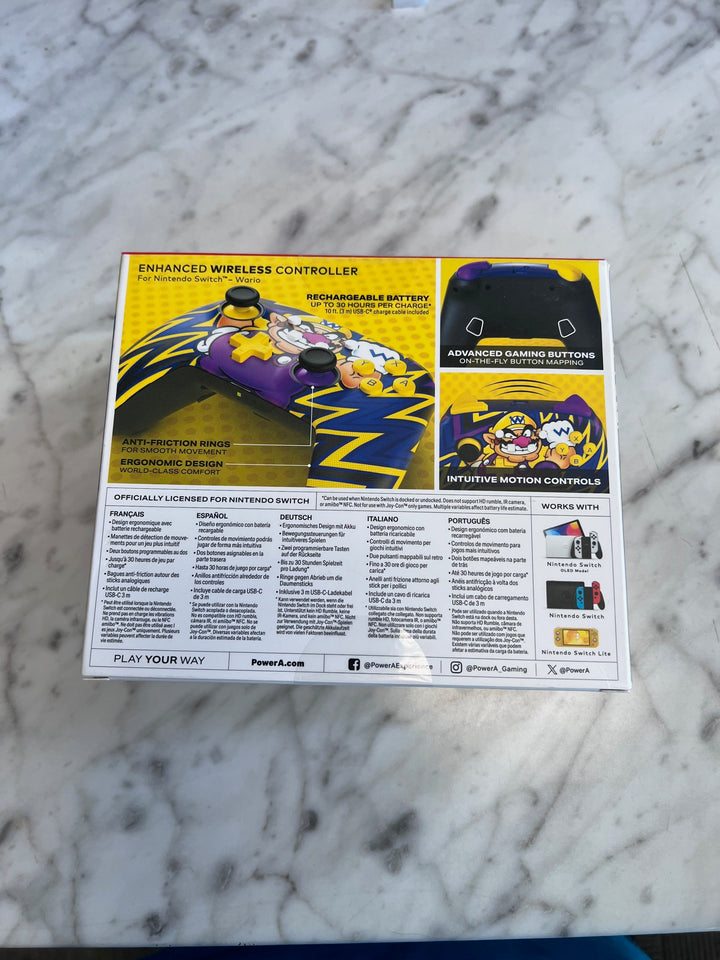 Power A Enhanced Wireless Switch Controller (Wario) Brand New NA10725