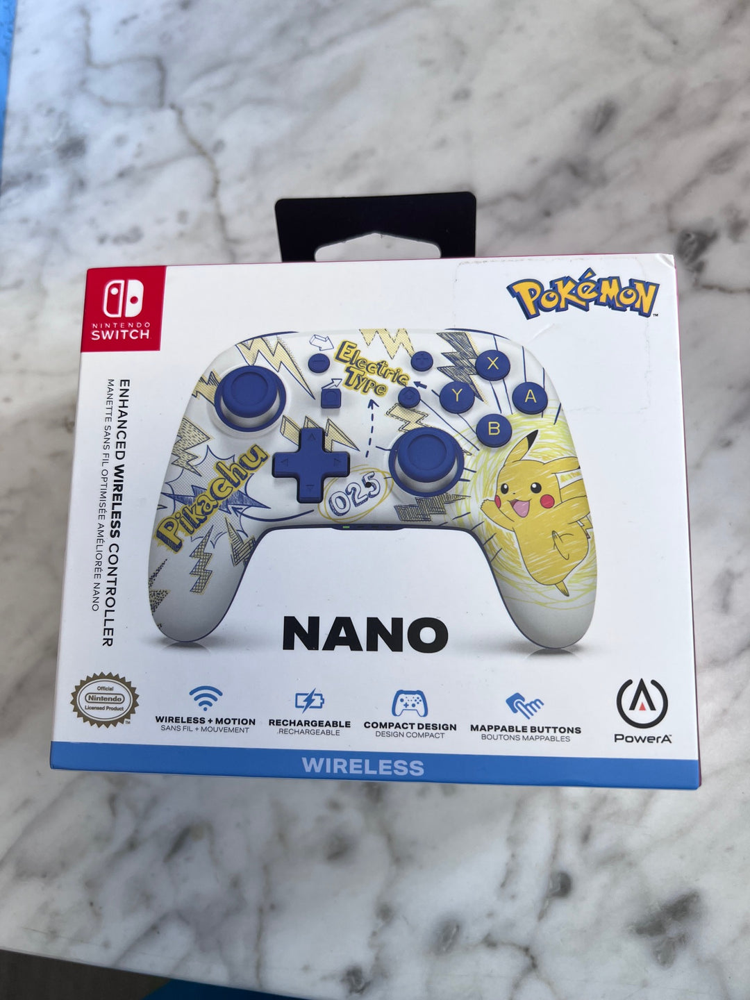 Power A Enhanced Switch Nano Controller (Pokemon Pikachu) Brand New NA10725