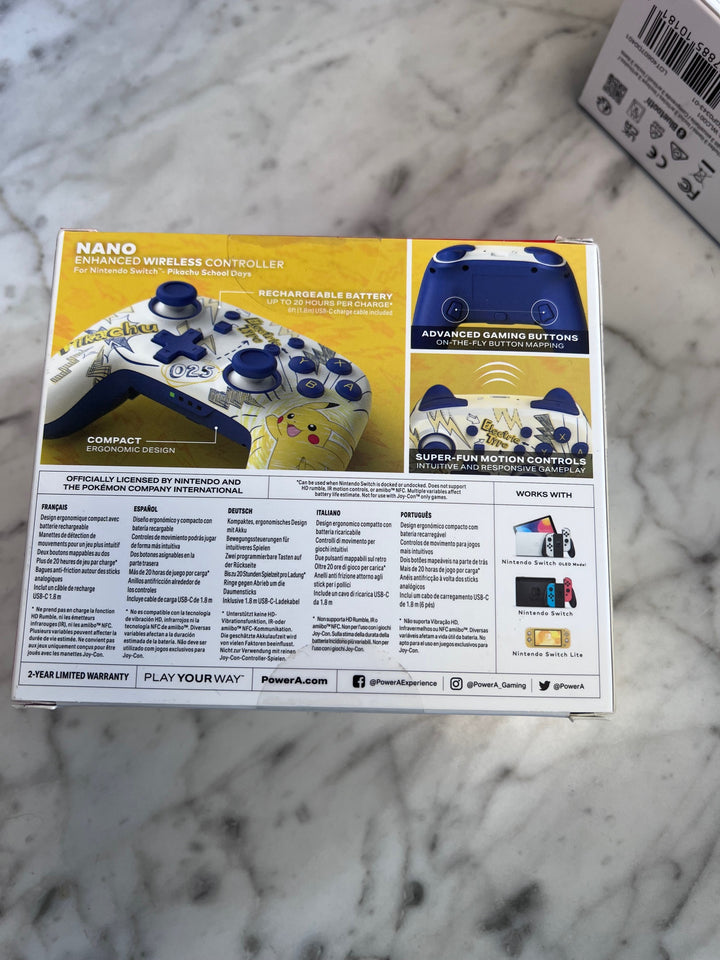 Power A Enhanced Switch Nano Controller (Pokemon Pikachu) Brand New NA10725