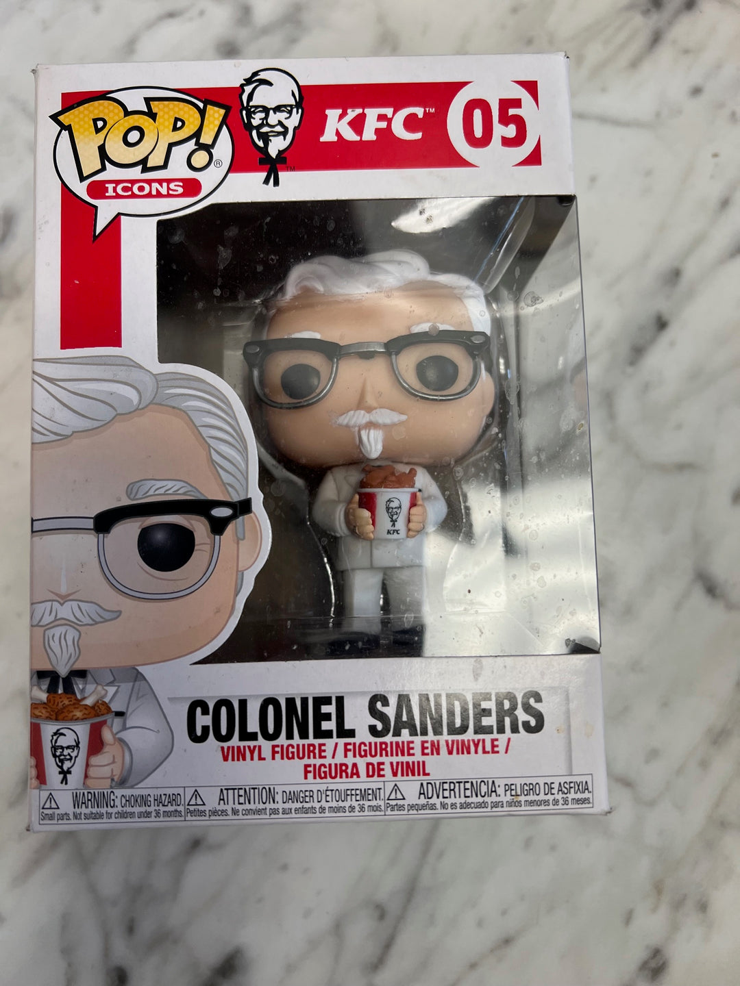 Funko Pop! Icons KFC Colonel Sanders with Bucket of Chicken #05 UT42125