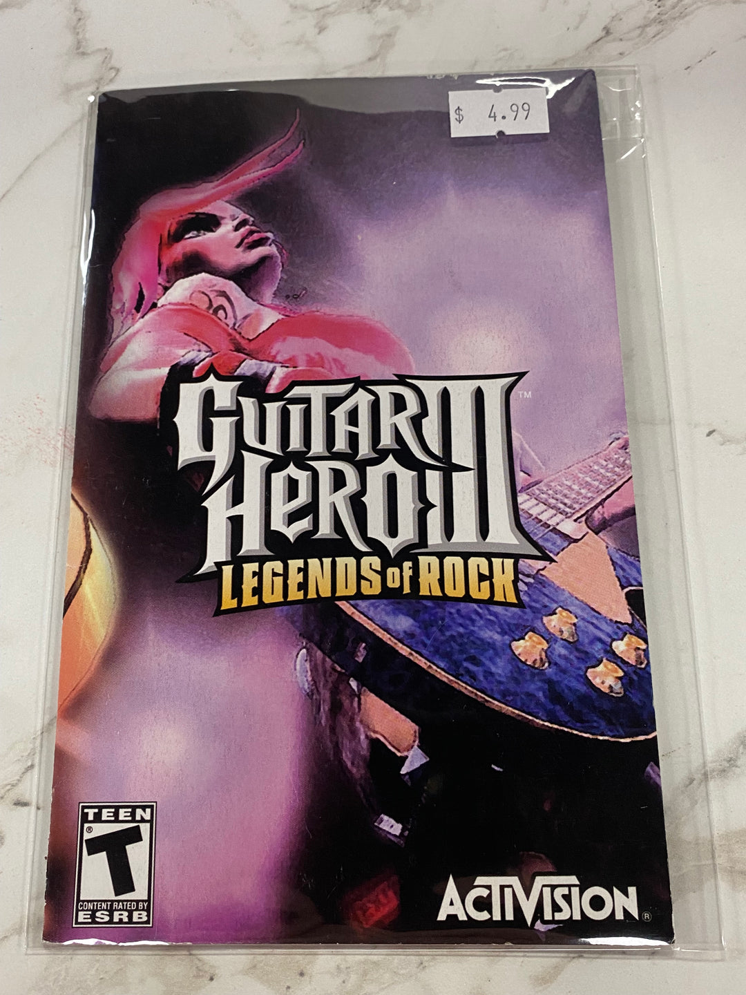 Guitar Hero III Legends of Rock - PS2 Manual ONLY MO61826