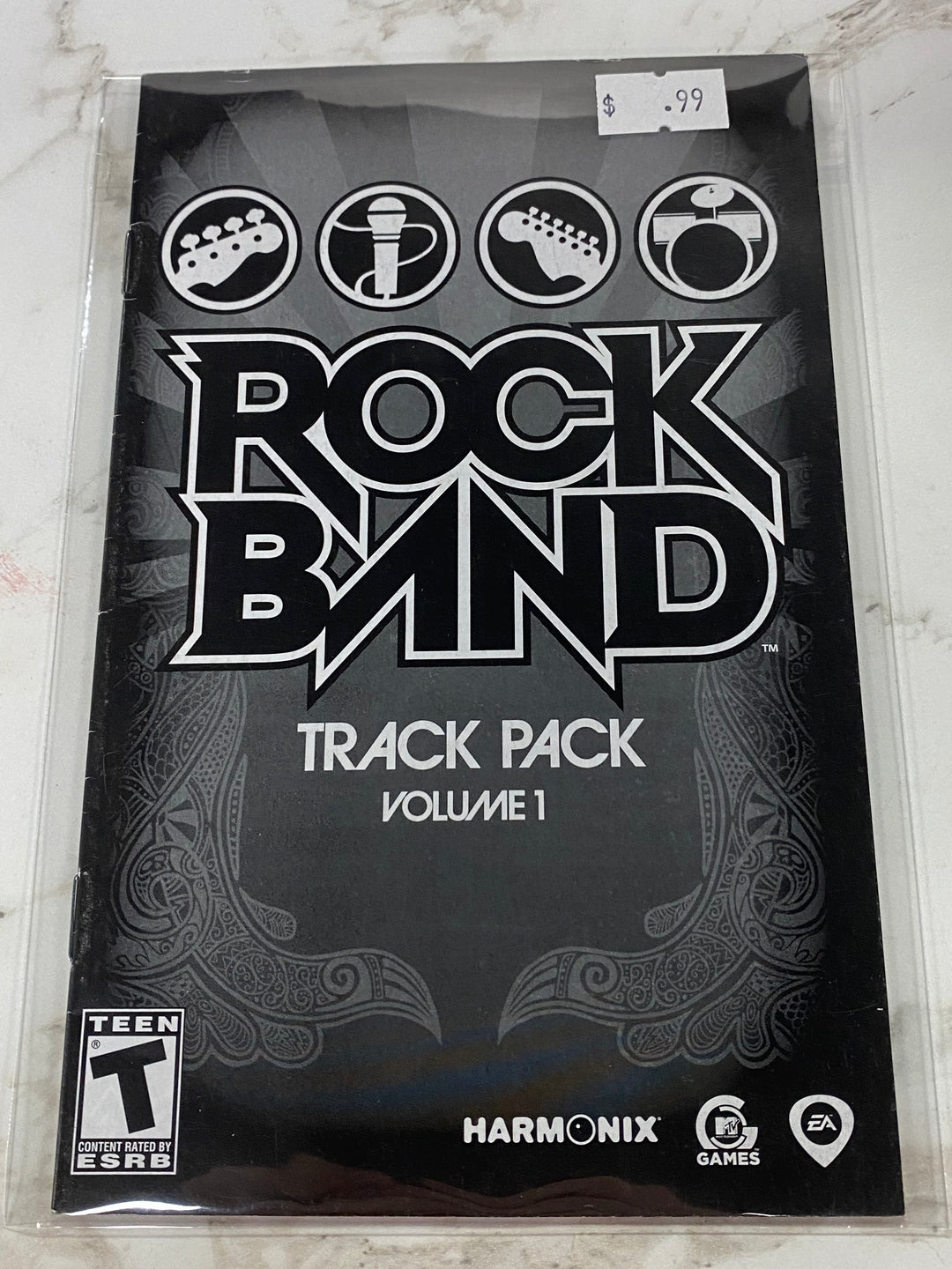 Rock Band Track Pack Volume 1 - PS2 Manual ONLY MO61826