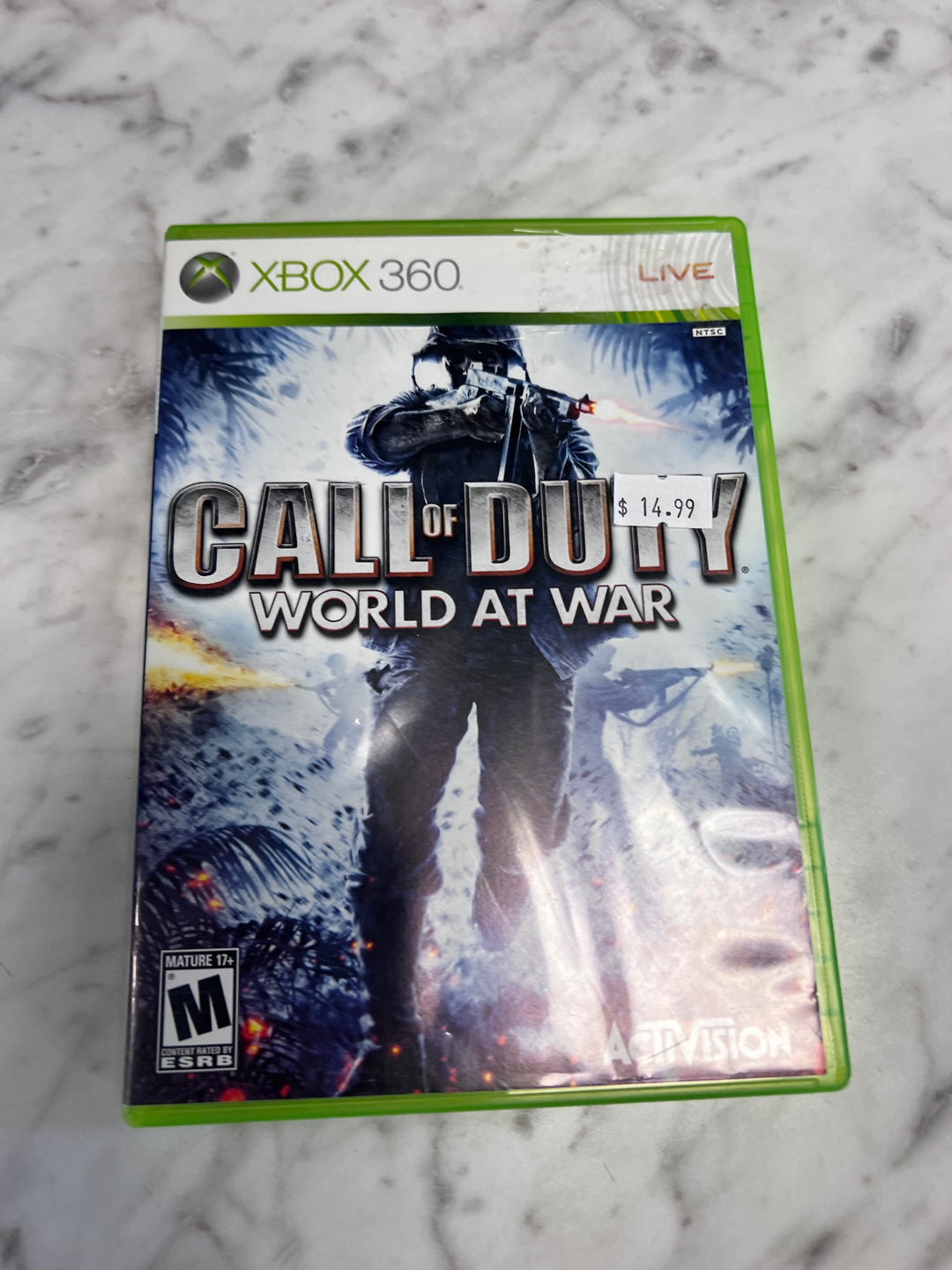 Call of Duty World at War Xbox 360 CASE & MANUAL ONLY NO GAME CO10925