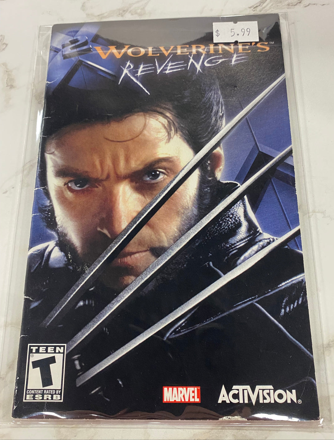 X2 Wolverines Revenge - PS2 Manual ONLY MO61826