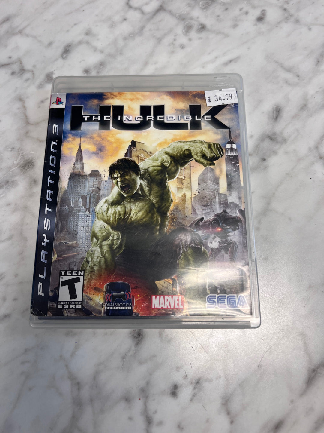 The Incredible Hulk PS3 Playstation 3 CASE & MANUAL ONLY NO GAME CO10925