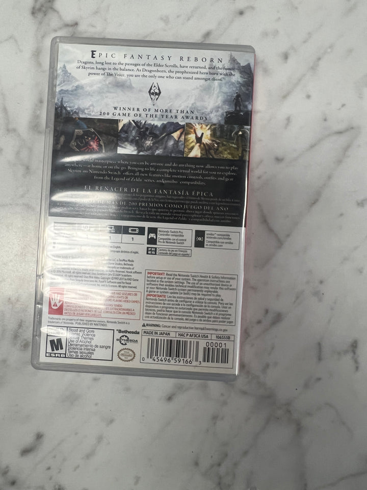 Elder Scrolls V Skyrim Nintendo Switch CASE ONLY CO92524