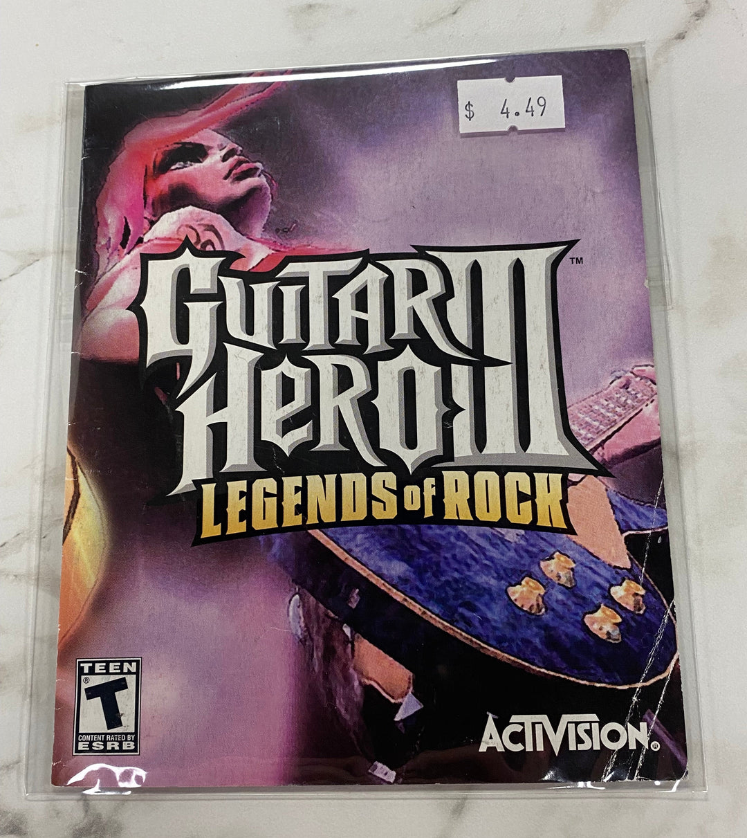 Guitar Hero III Legends of Rock - PS3 Manual ONLY MO61826