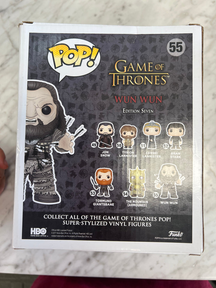 Funko Pop! Wun Wun #55 6-inch Game of Thrones FP122224