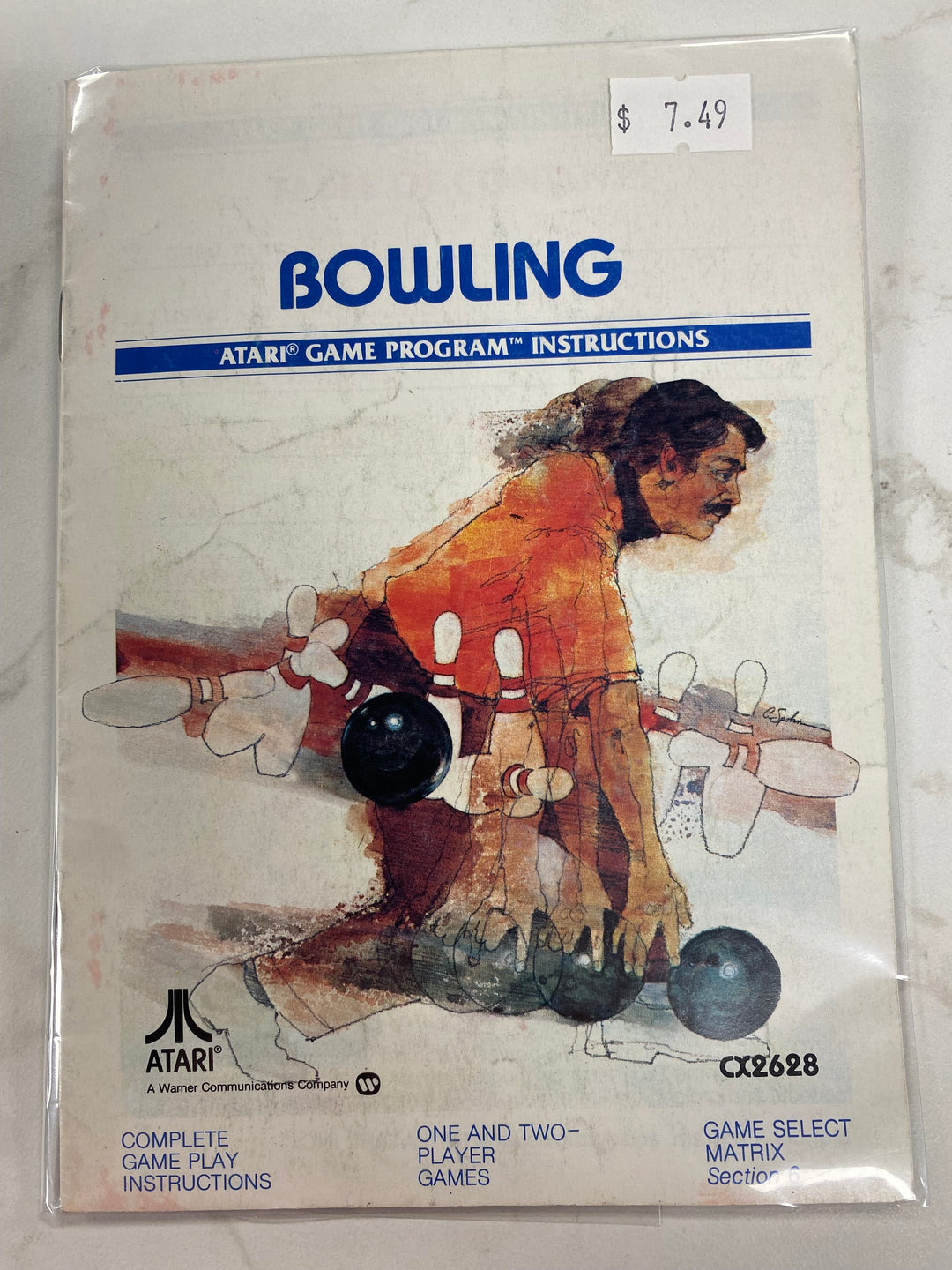 Bowling - Atari 2600 Manual Only MO61826