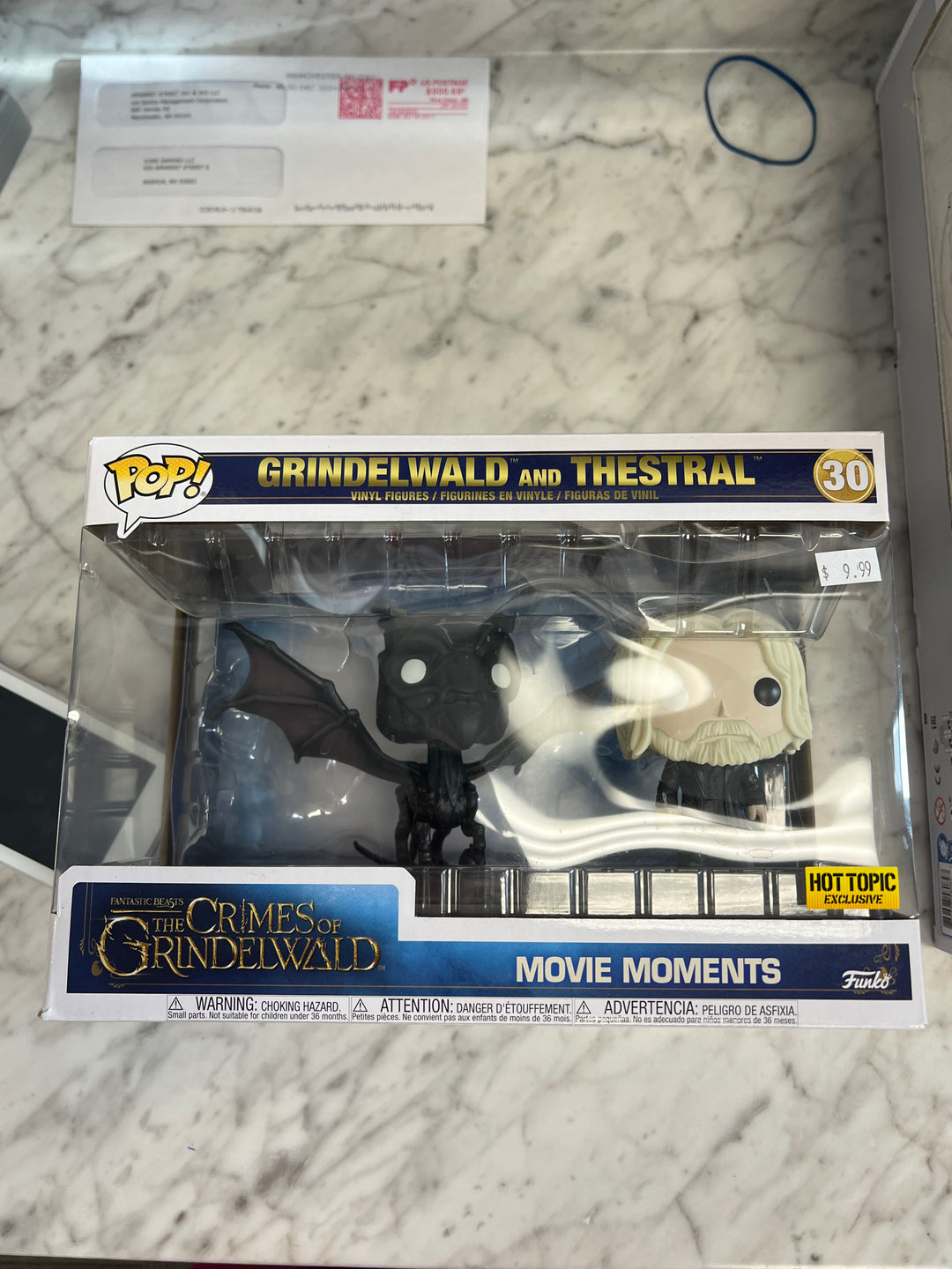 Funko Pop! Grindelwald with Thestral Movie Moments Damaged Top NEW FP122224