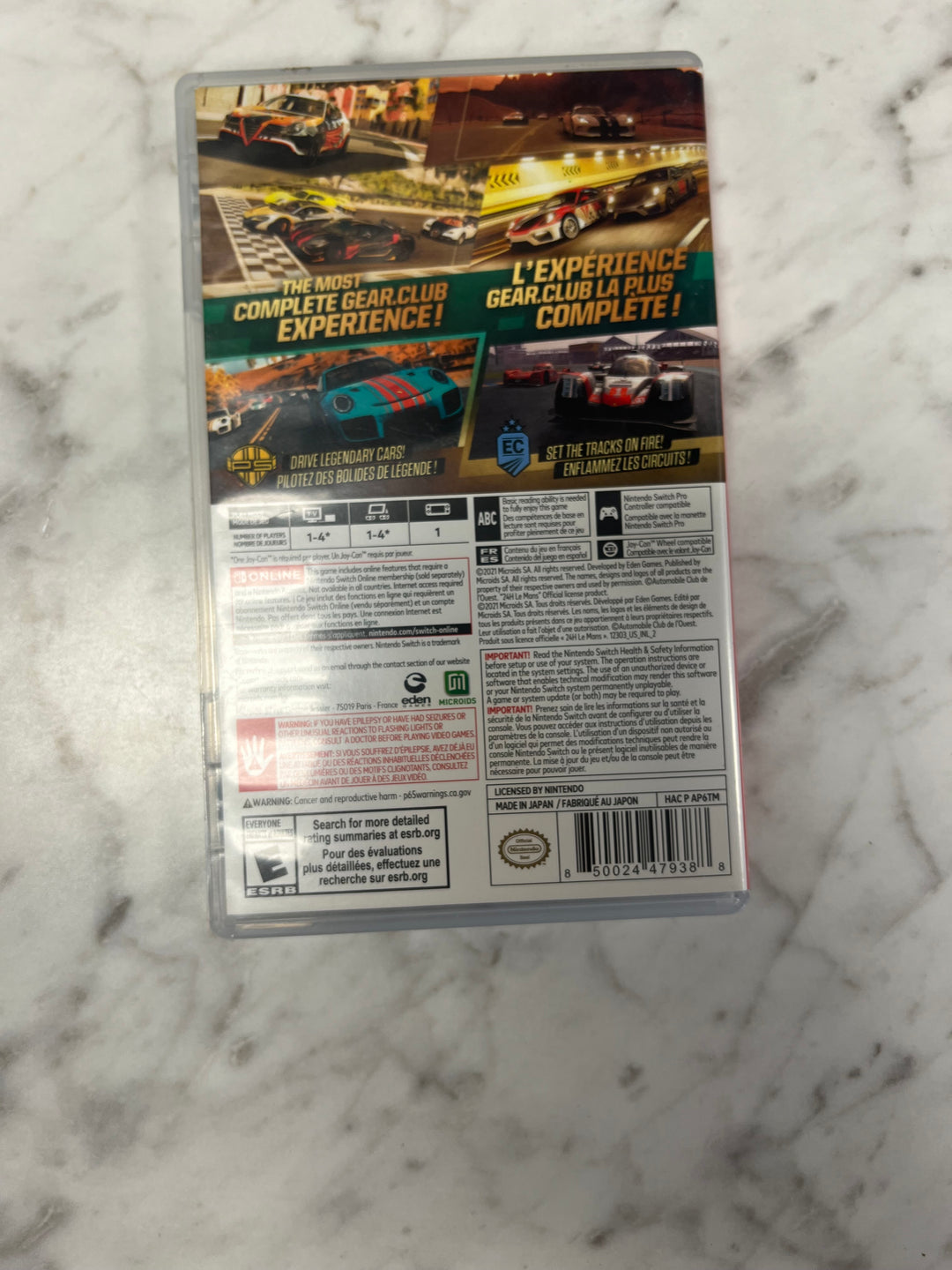 Gear.Club Gear Club Unlimited 2 Definitive Edition Nintendo Switch CASE ONLY CO92524