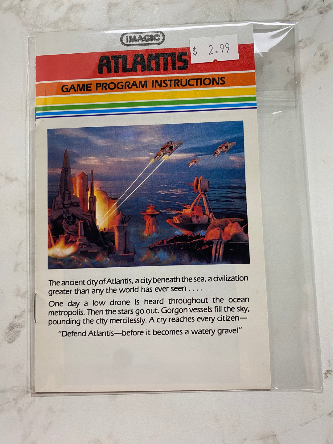Atlantis - Atari 2600 Manual Only MO61826