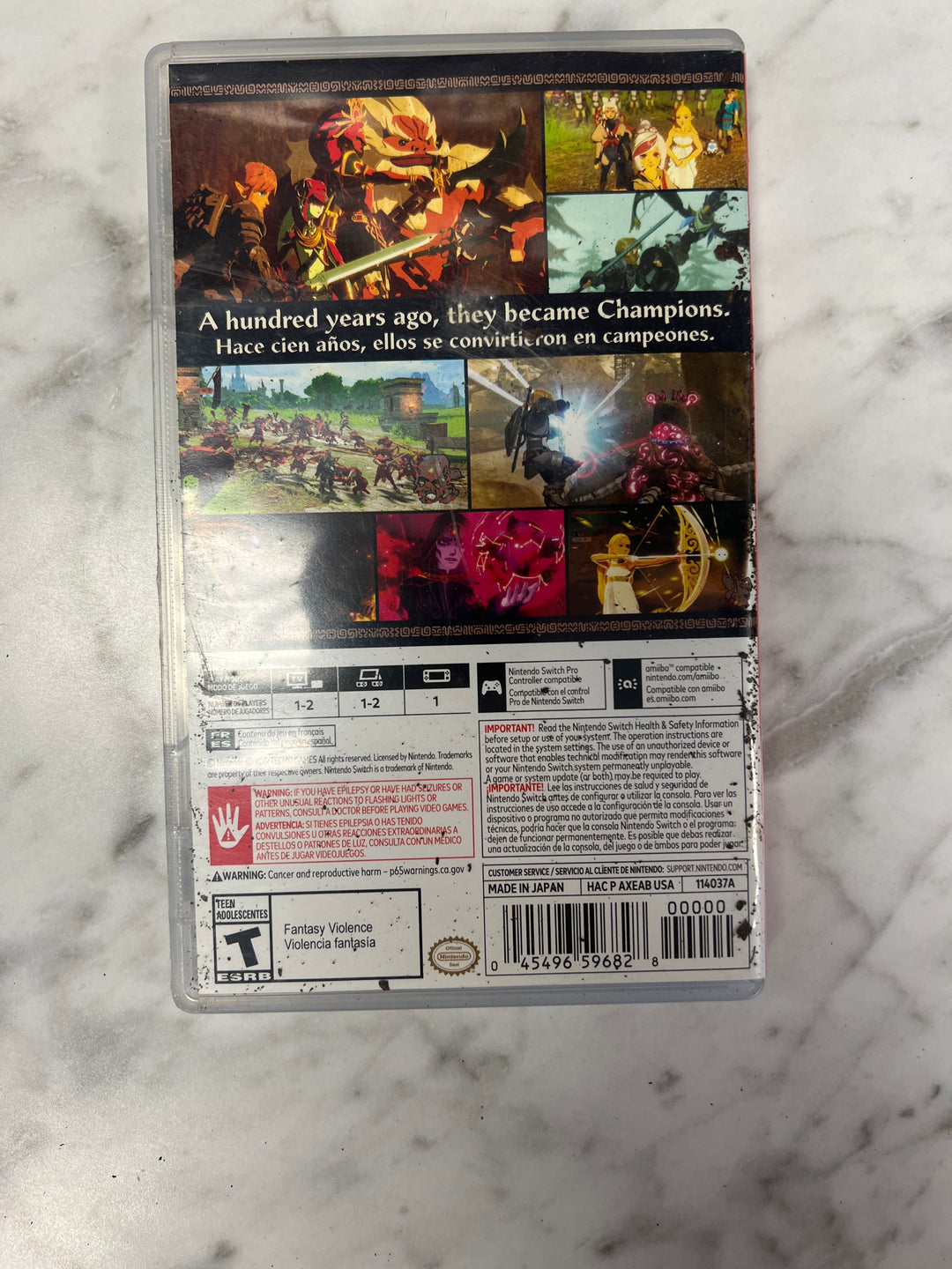 Hyrule Warriors Age of Calamity Nintendo Switch CASE ONLY CO92524