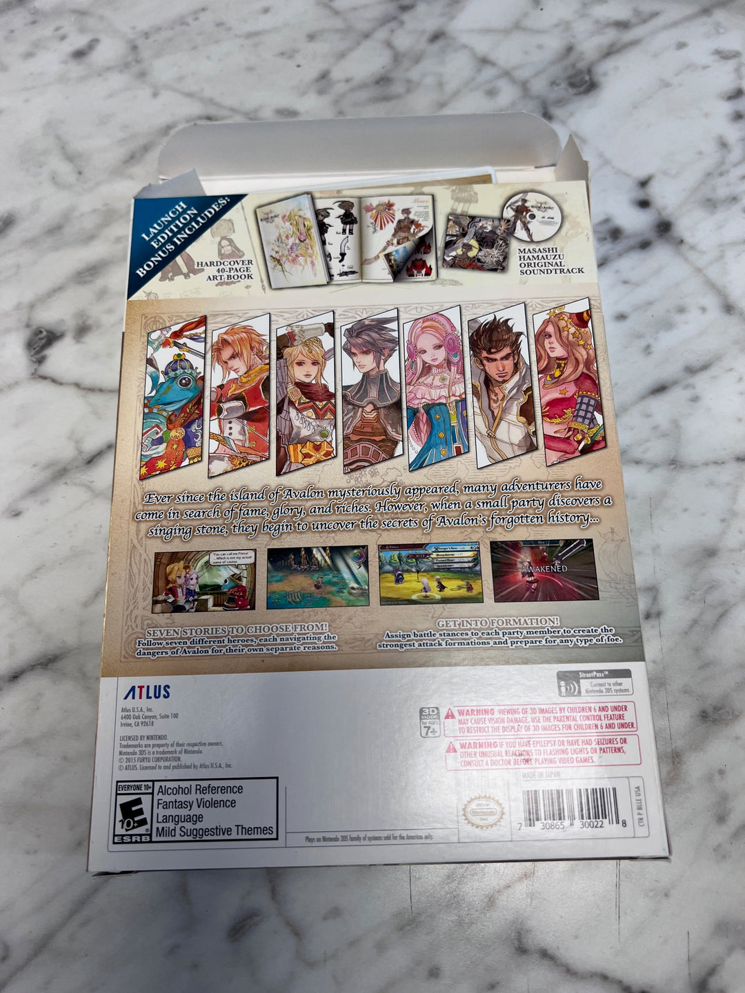 Legend of Legacy Launch Edition Nintendo 3DS NO GAME INCLUDED CO10925