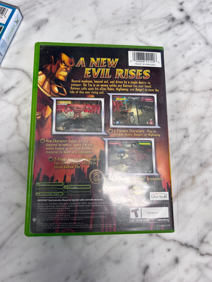 Batman Rise of Sin Tzu Original Xbox CASE ONLY CO10925