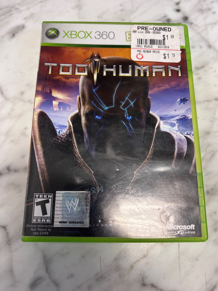 Too Human Xbox 360 CASE AND MANUAL ONLY CO10925