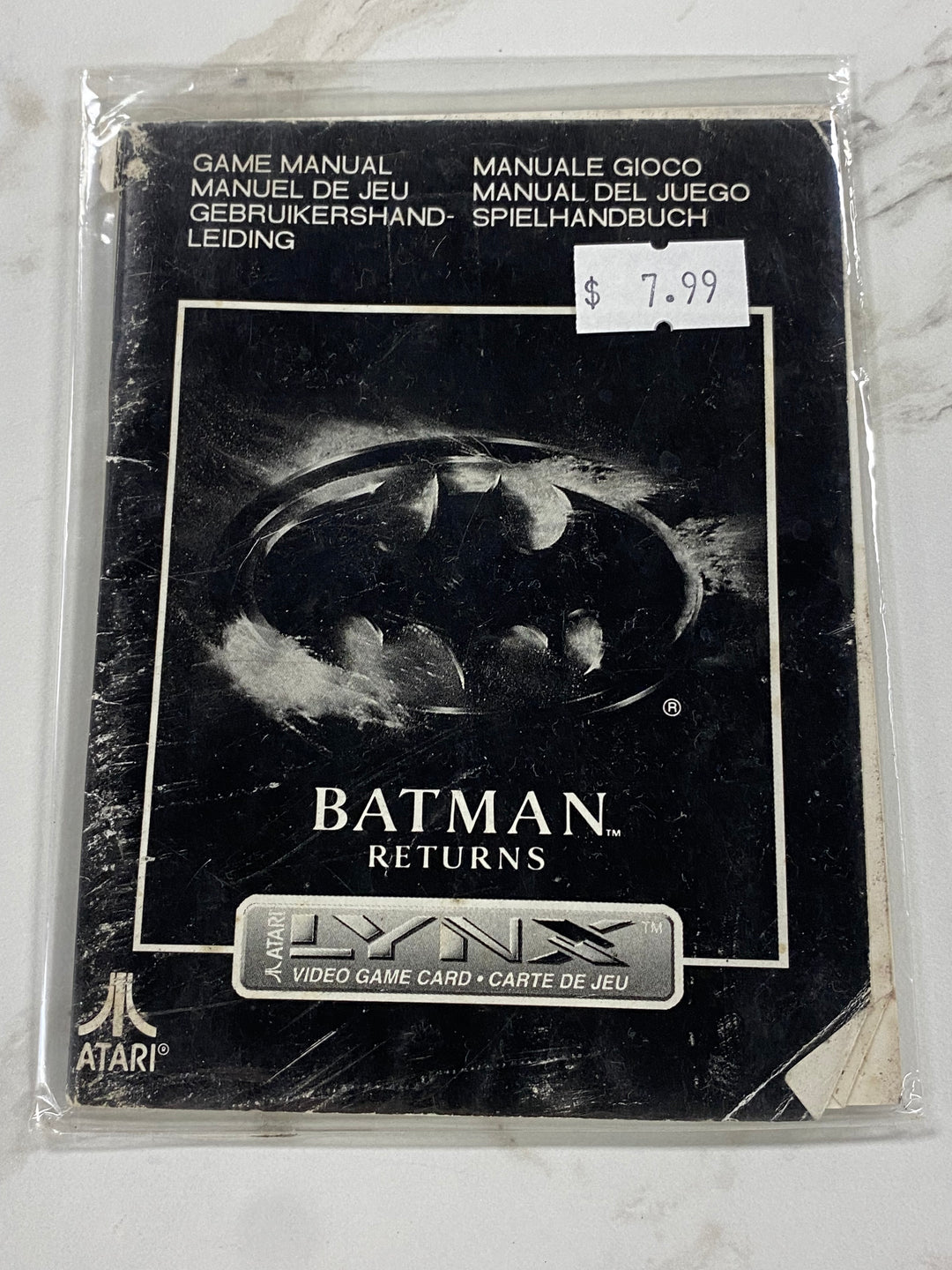 Batman Returns - Atari Lynx Manual Only MO61926