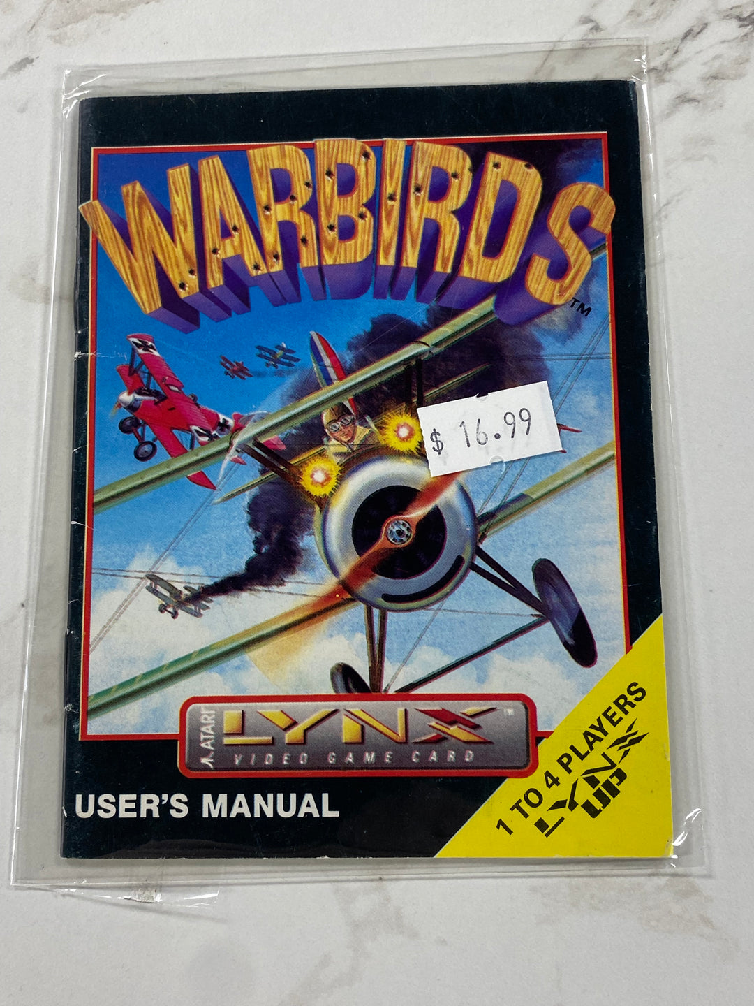 Warbirds - Atari Lynx Manual Only MO61926