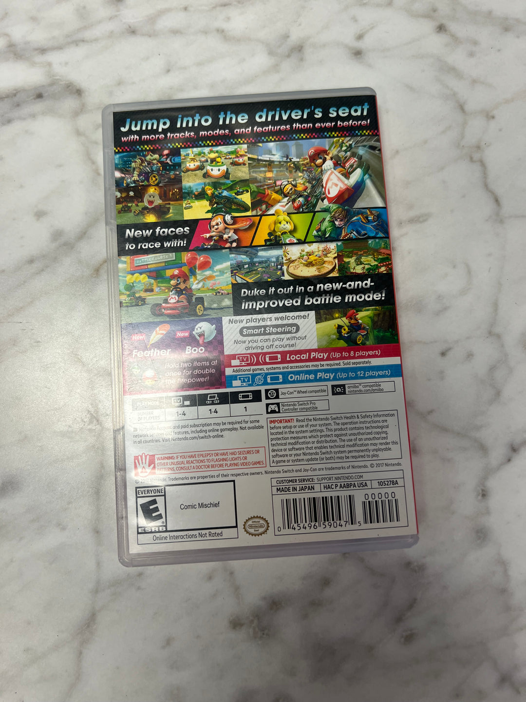 Mario Kart 8 Deluxe Nintendo Switch CASE ONLY CO111924