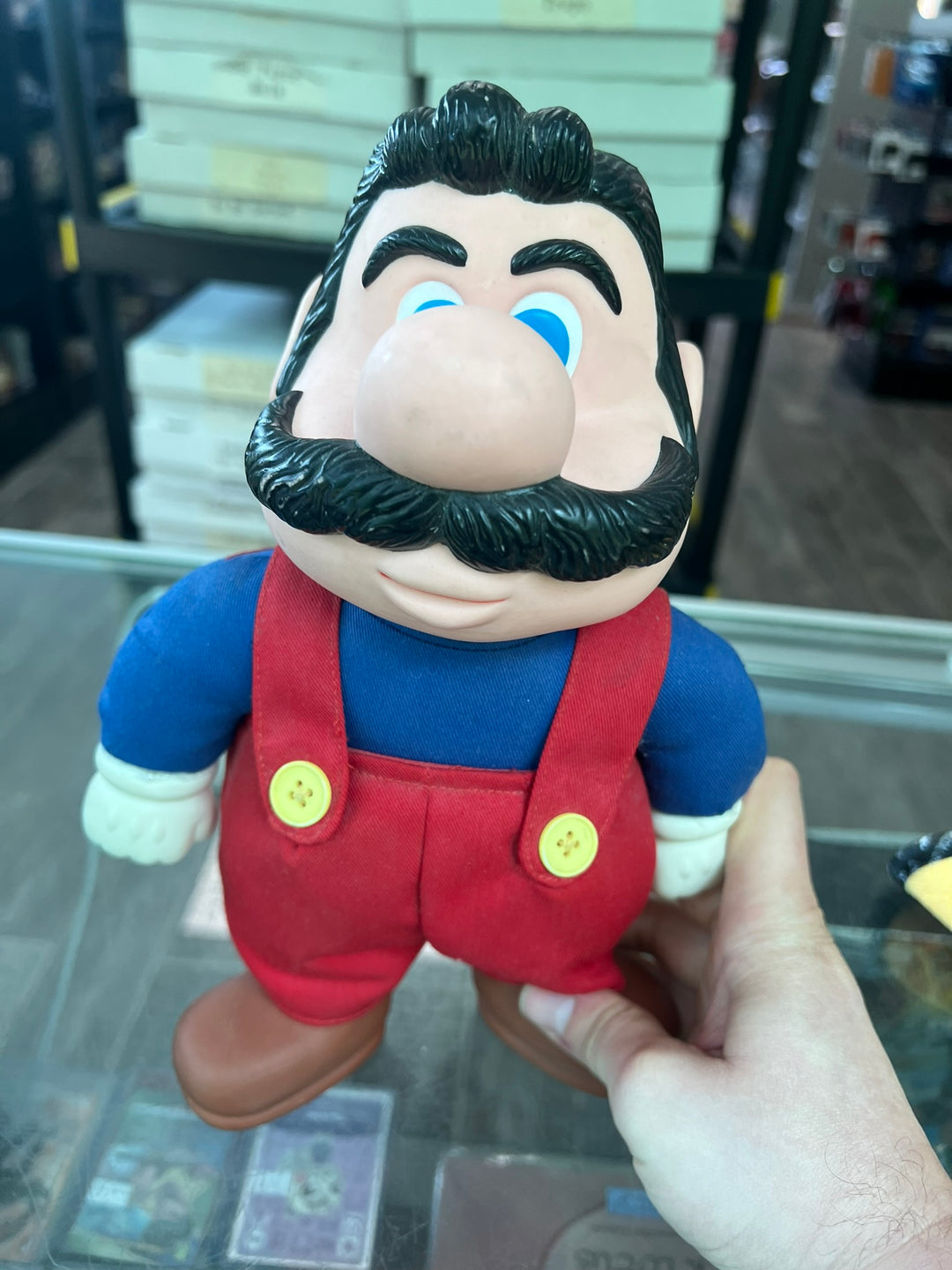 Vintage Nintendo Super Mario Bros Plush Figure Doll 1989 Applause 12" No Hat UT81826