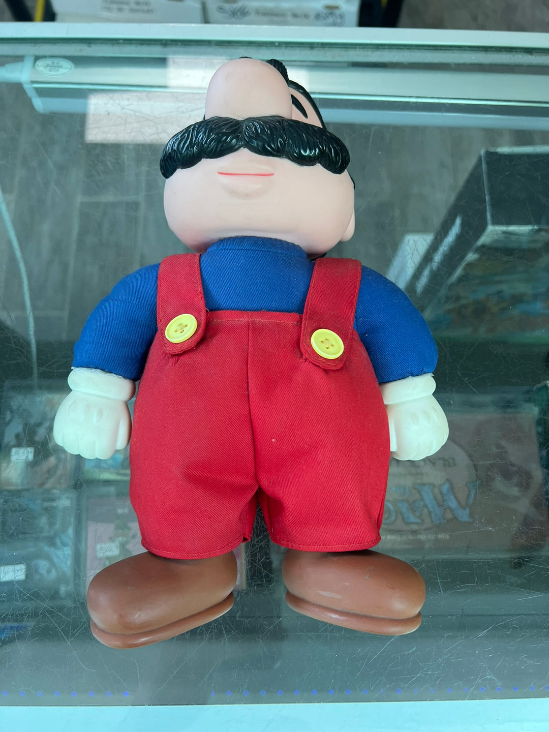 Vintage Nintendo Super Mario Bros Plush Figure Doll 1989 Applause 12" No Hat UT81826