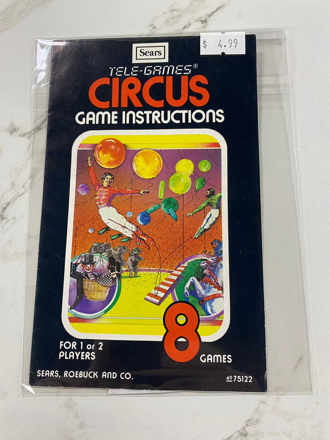 Circus - Atari 2600 Manual Only MO61926