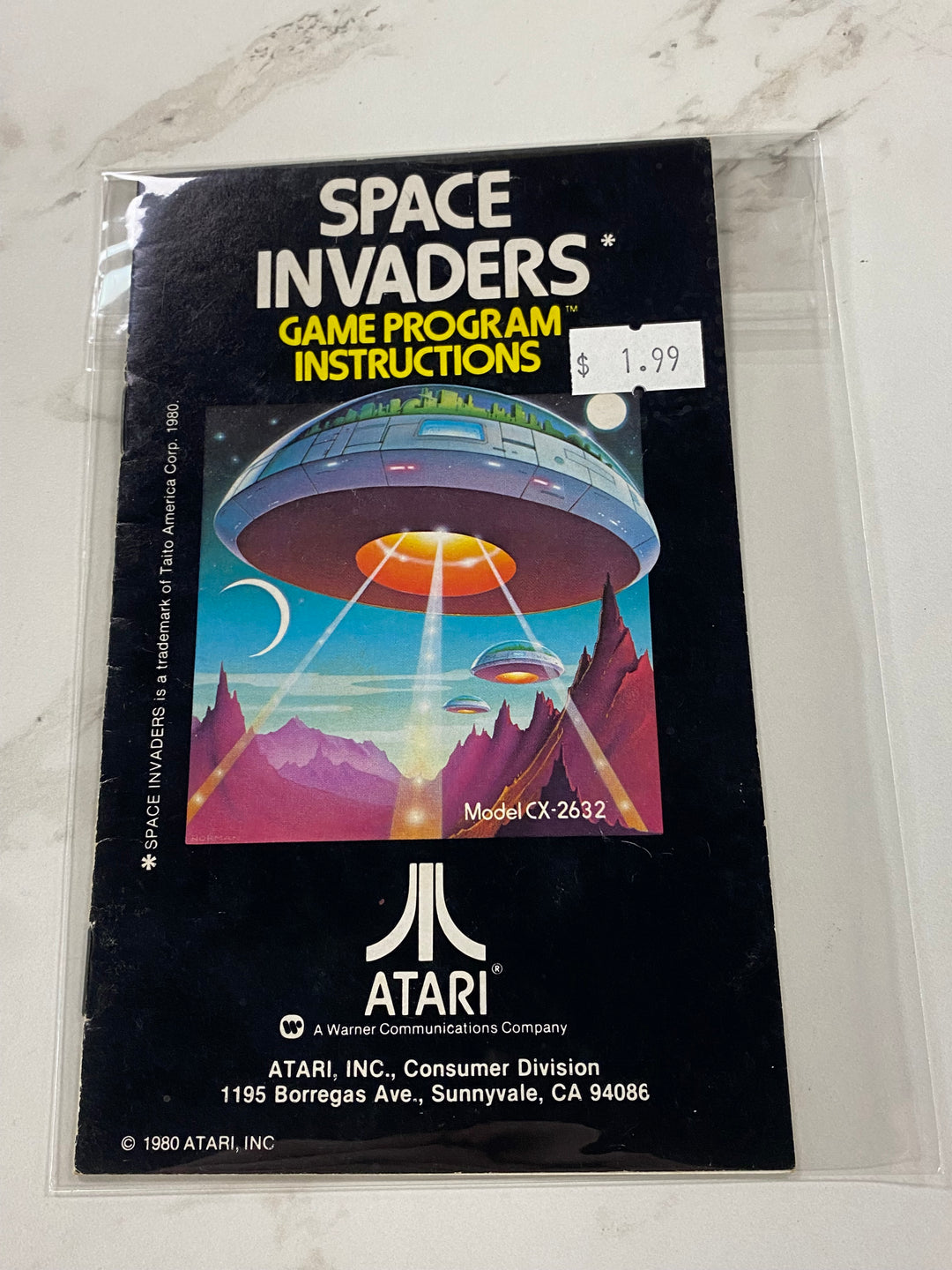 Space Invaders - Atari 2600 Manual Only MO61926