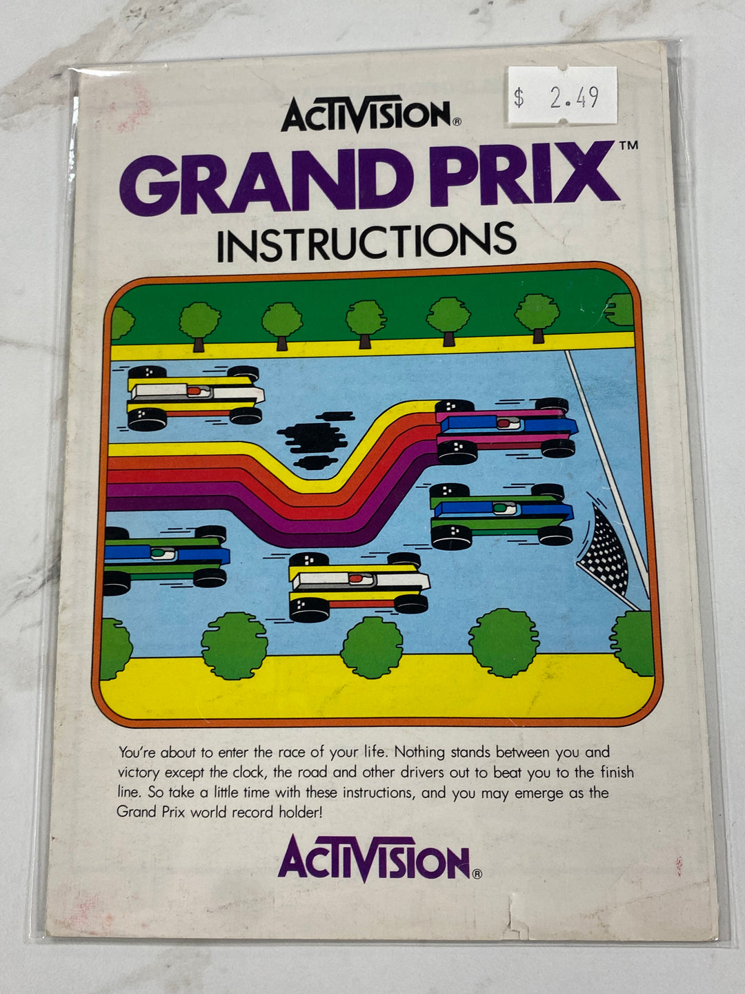 Grand Prix - Atari 2600 Manual Only MO61926