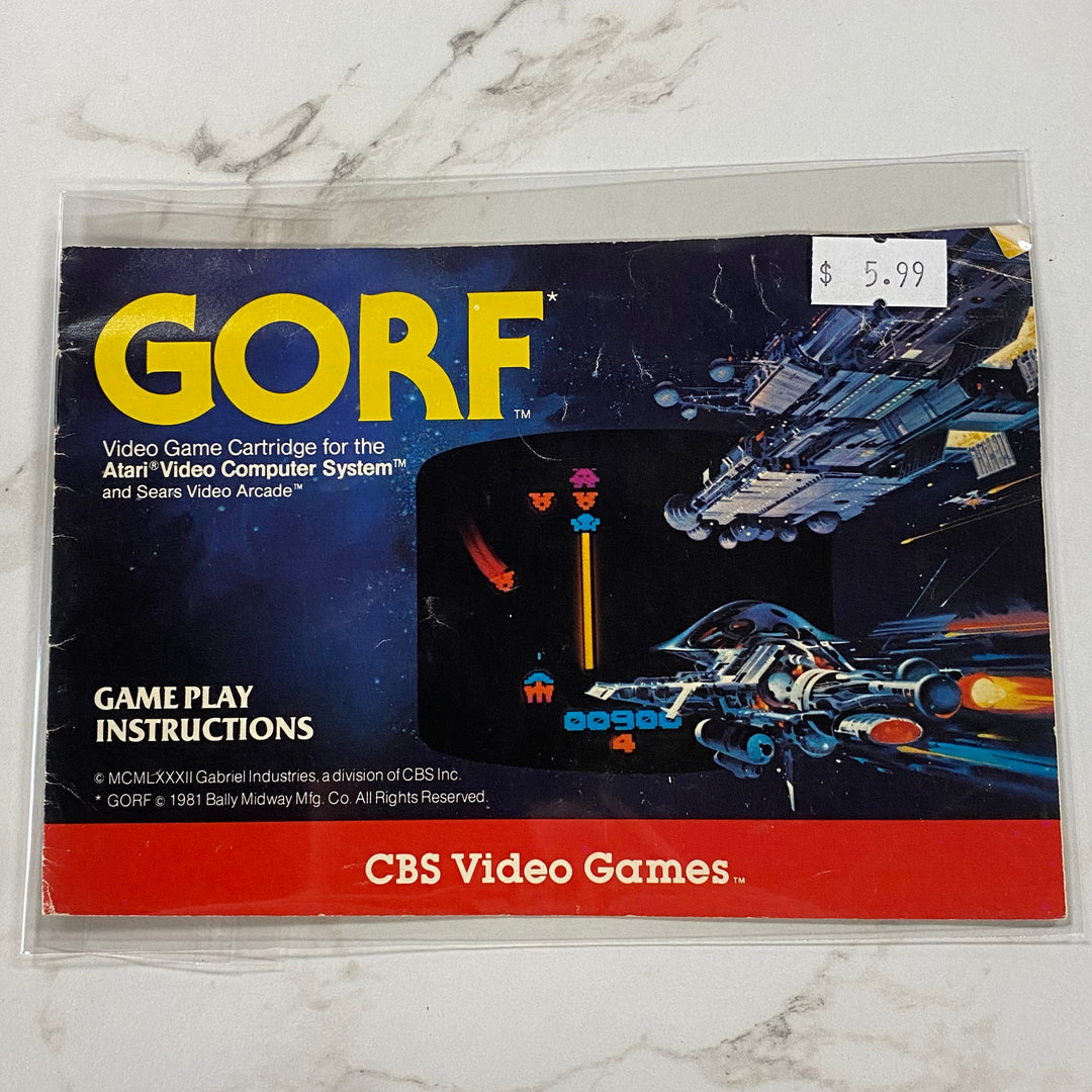 Gorf - Atari 2600 Manual Only MO61926