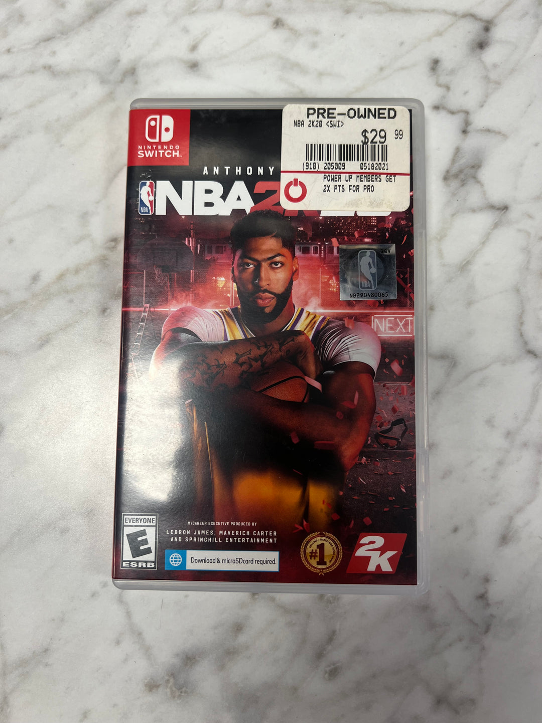 NBA 2K20 Nintendo Switch CASE ONLY CO92524