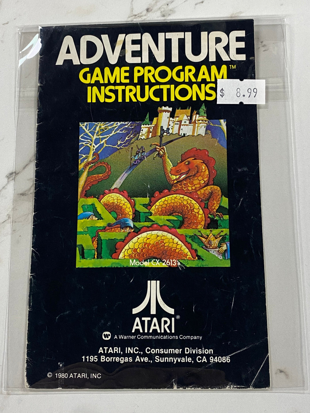 Adventure - Atari 2600 Manual Only MO61926