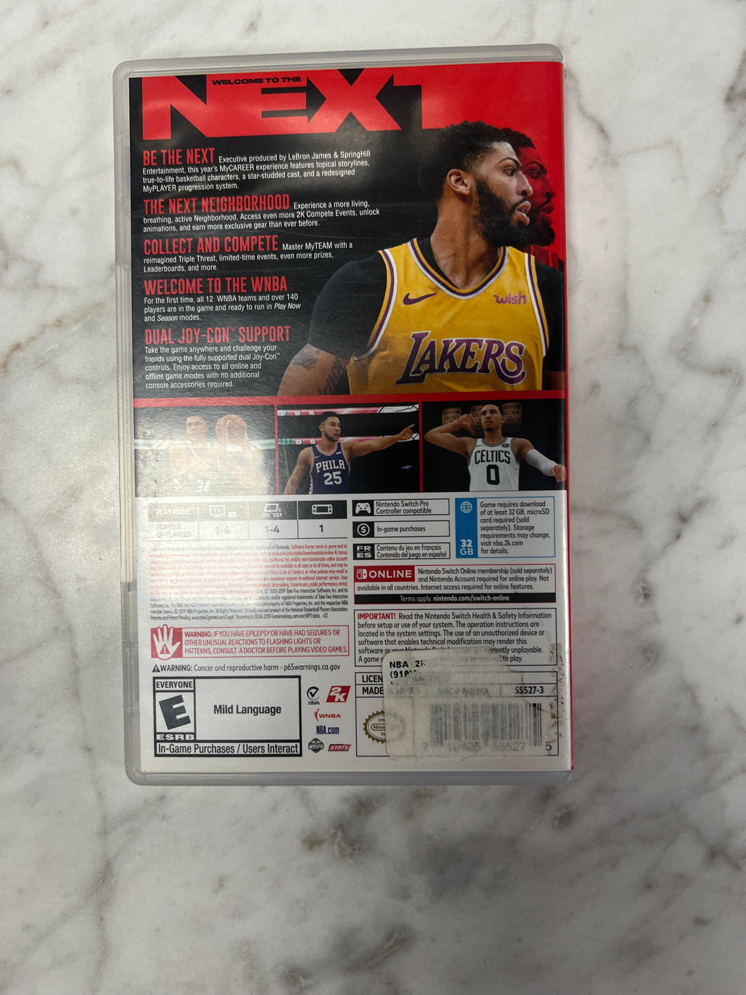 NBA 2K20 Nintendo Switch CASE ONLY CO92524