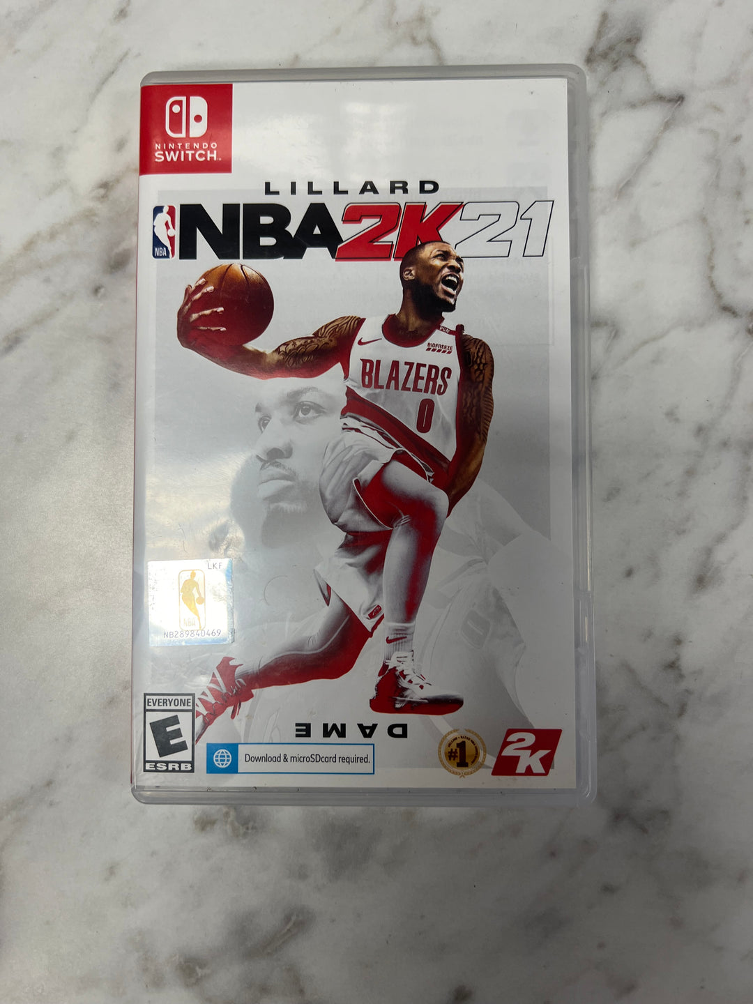 NBA 2K21 Nintendo Switch CASE ONLY CO92524