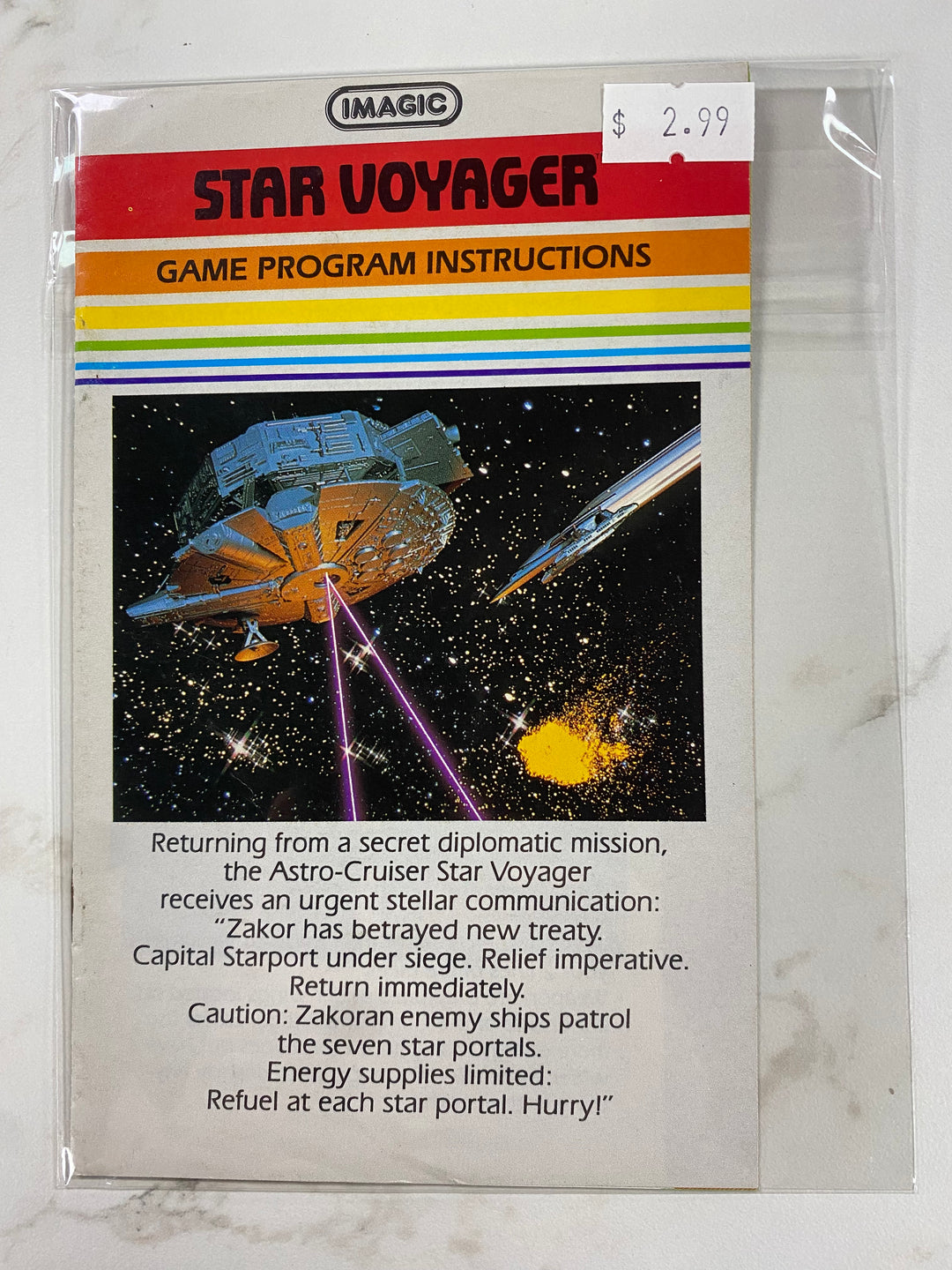Star Voyager - Atari 2600 Manual Only MO61926