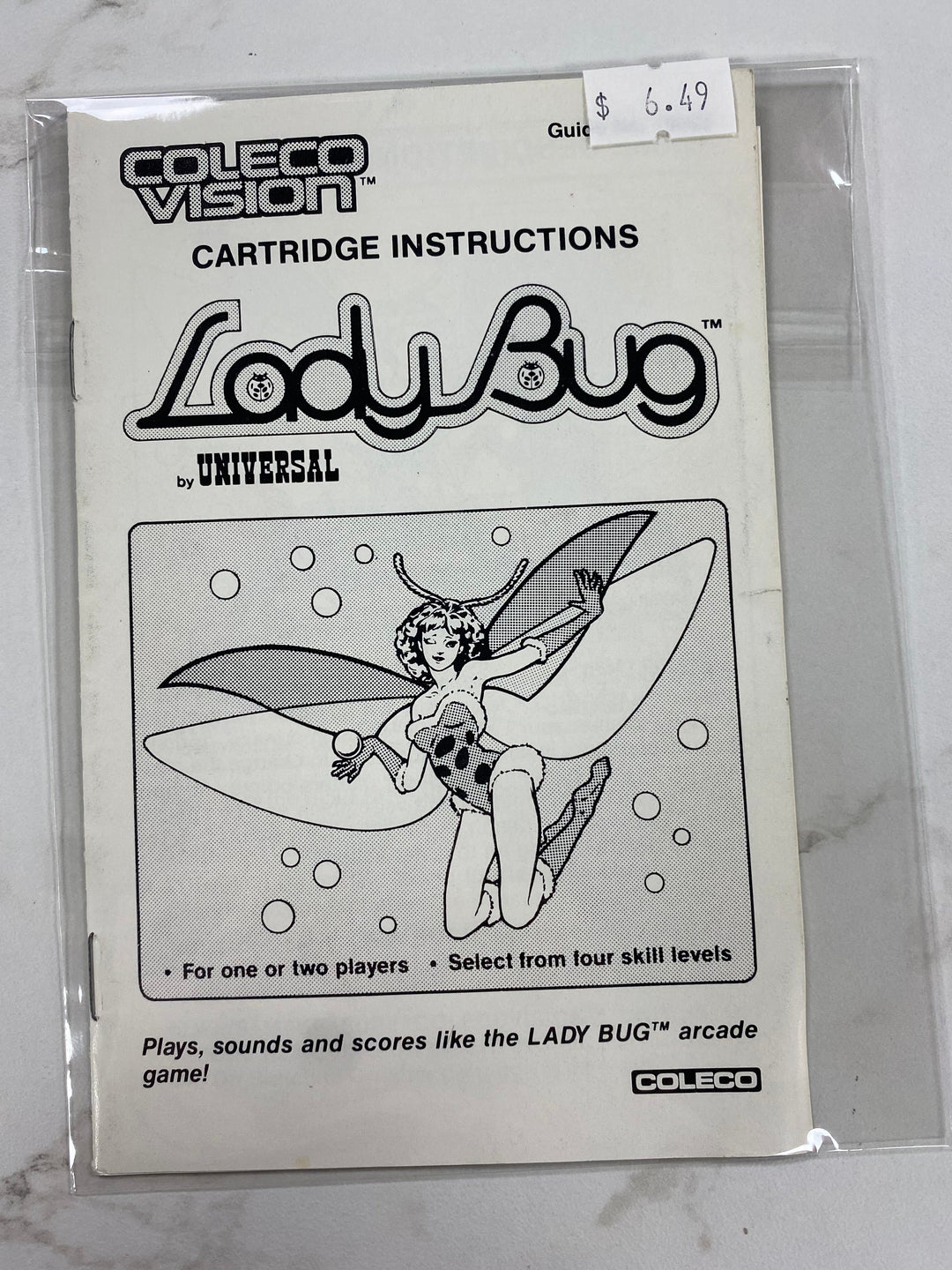 Lady Bug - Colecovision Manual Only MO61926