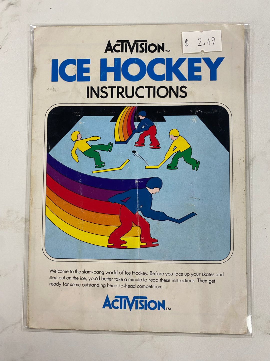 Ice Hockey - Atari 2600 Manual Only MO61926