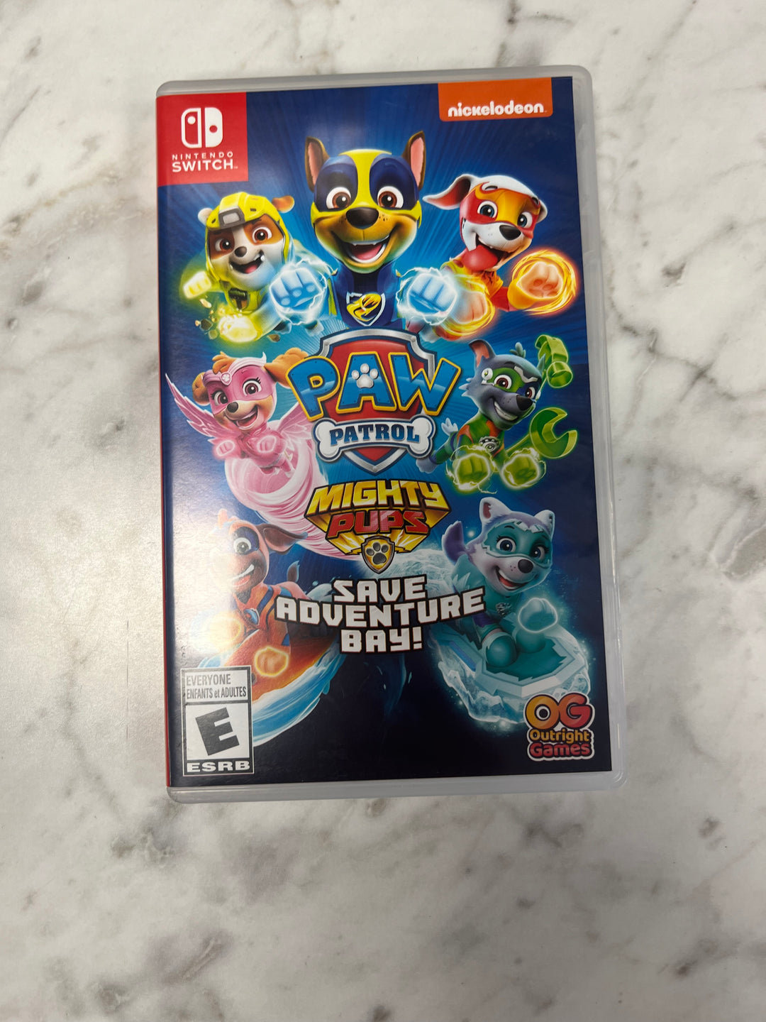 Paw Patrol Mighty Pups Save Adventure Bay! Nintendo Switch CASE ONLY CO92524