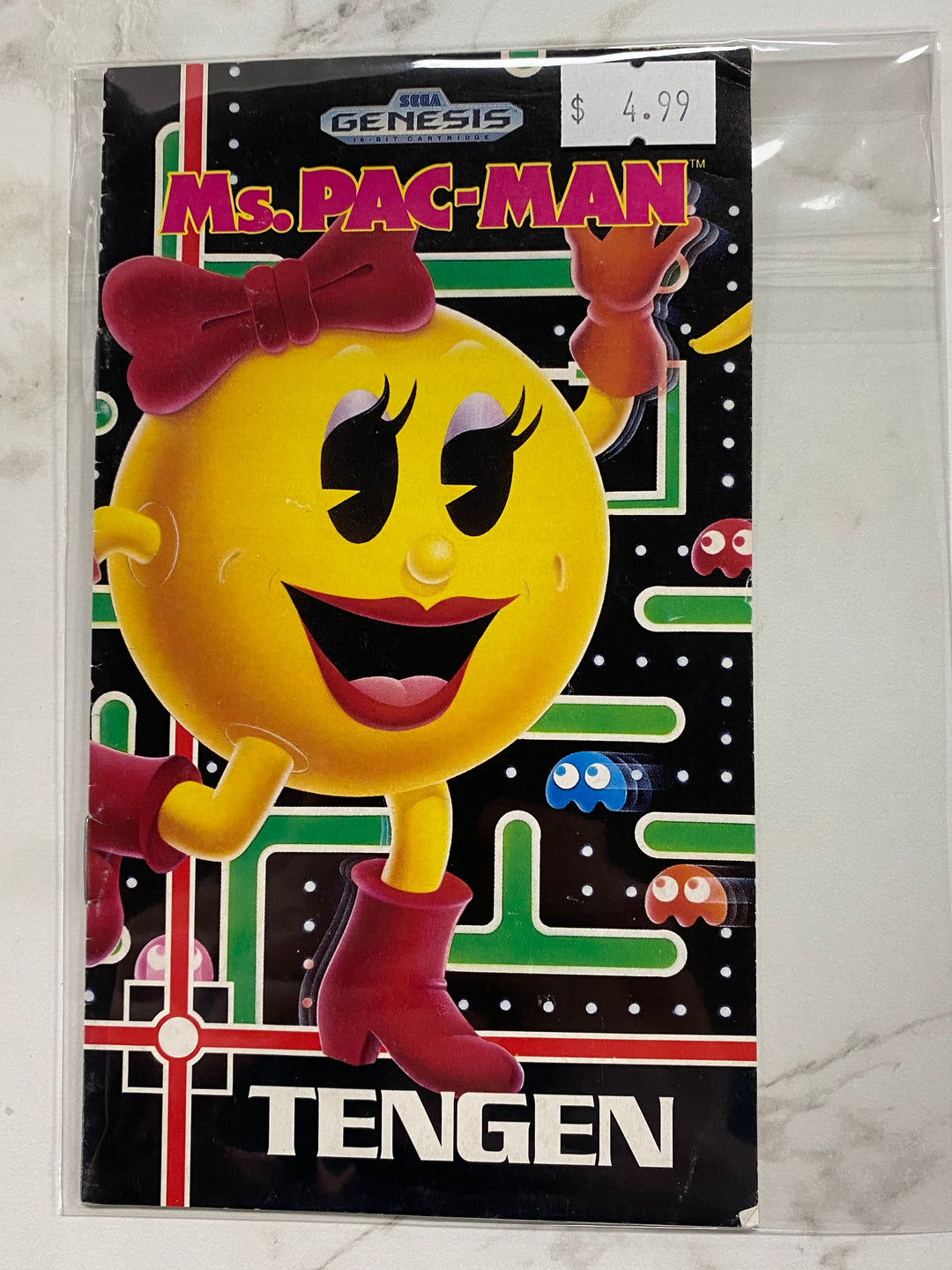 Ms. Pac-Man - Sega Genesis Manual Only MO61926