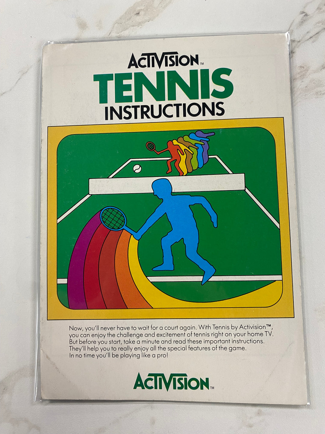 Tennis - Atari 2600 Manual Only MO61926