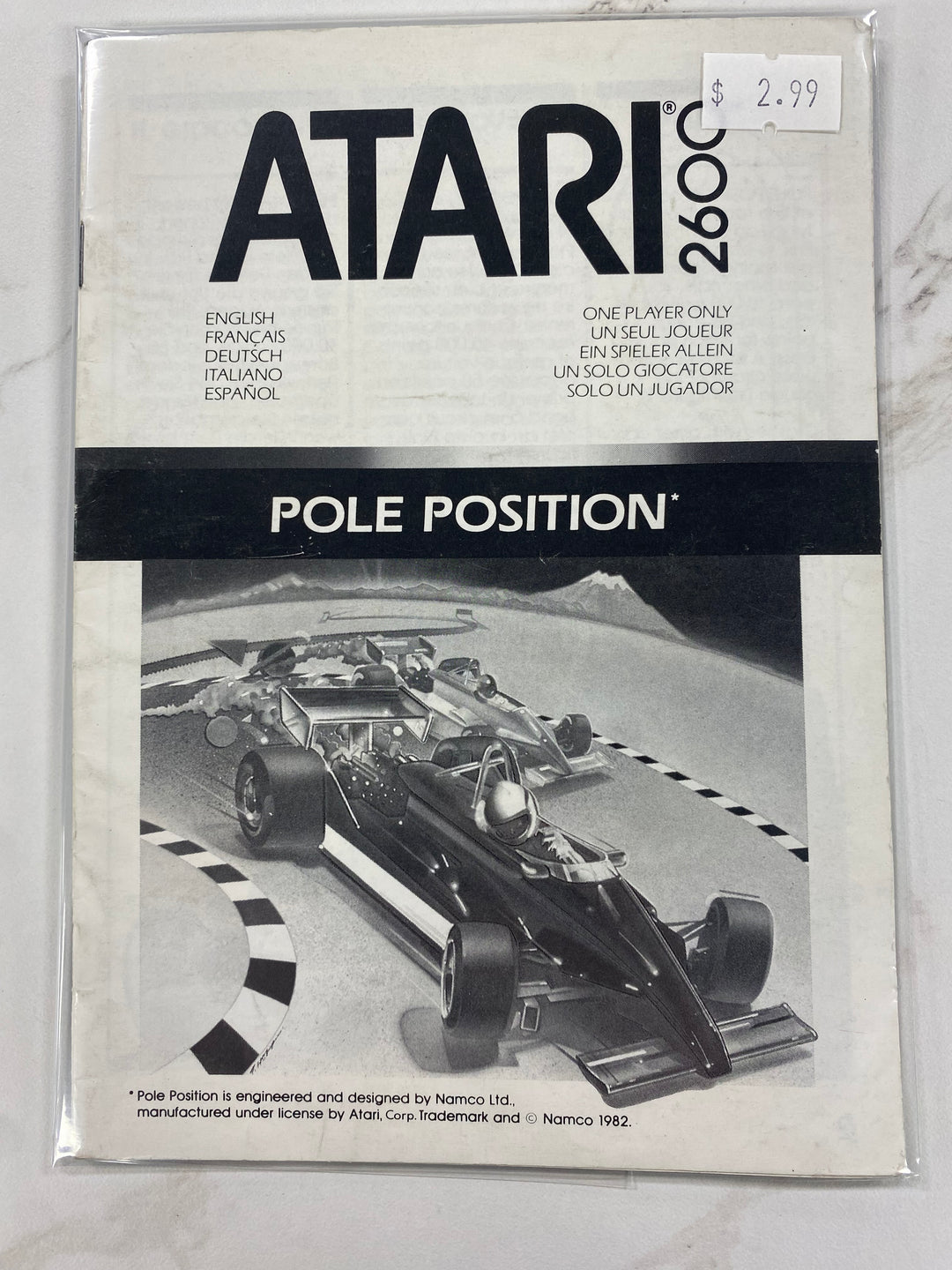 Pole Position - Atari 2600 Manual Only MO61926
